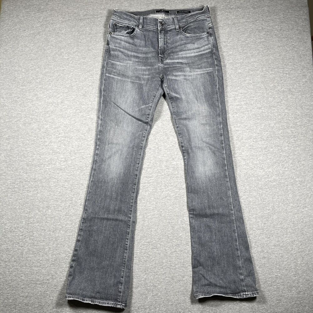 7 For All Mankind Jeans Mens 29x32 Gray Medium Wash Bootcut Slim Italian